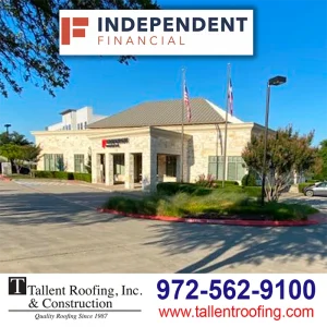 Independent Financial Mckinney TX After Tallent Roofing Replace Roof
